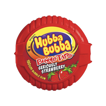 12 Pack x Hubba Bubba Seriously Strawberry Tape 56.7g